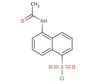 5-Acetamidonaphthalene-1-sulfonyl Chloride (CAS 52218-37-8) - chemical structure image