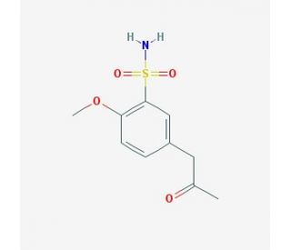 5-Acetonyl-2-methoxybenzene sulfonamide (CAS 116091-63-5) - chemical structure image