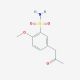 5-Acetonyl-2-methoxybenzene sulfonamide (CAS 116091-63-5) - chemical structure image