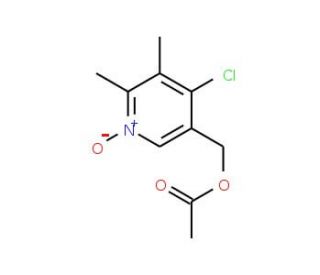 5-Acetoxymethyl-2,3-dimethyl-4-chloropyridine N-oxide - chemical structure image