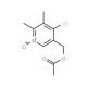 5-Acetoxymethyl-2,3-dimethyl-4-chloropyridine N-oxide - chemical structure image