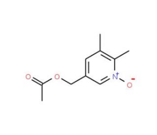 5-Acetoxymethyl-2,3-dimethylpyridine N-oxide - chemical structure image