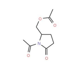 5-Acetoxymethyl-N-acetyl-2-pyrrolidinone - chemical structure image