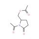 5-Acetoxymethyl-N-acetyl-2-pyrrolidinone - chemical structure image