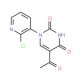 5-Acetyl-1-(2-chloro-3-pyridinyl)-2,4(1H,3H)-pyrimidinedione - chemical structure image