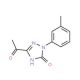 5-Acetyl-1,2-dihydro-2-(3-methylphenyl)-3H-1,2,4-triazol-3-one - chemical structure image