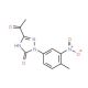 5-Acetyl-1,2-dihydro-2-(4-methyl-3-nitrophenyl)-3H-1,2,4-triazol-3-one - chemical structure image