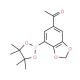 5-Acetyl-2,3-methylenedioxophenylboronic acid, pinacol ester (CAS 1150271-59-2) - chemical structure image