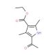 5-Acetyl-2,4-dimethyl-1H-pyrrole-3-carboxylic acid ethyl ester (CAS 6314-22-3) - chemical structure image