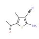 5-acetyl-2-amino-4-methylthiophene-3-carbonitrile - chemical structure image