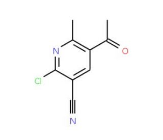 5-Acetyl-2-chloro-6-methylnicotinonitrile - chemical structure image