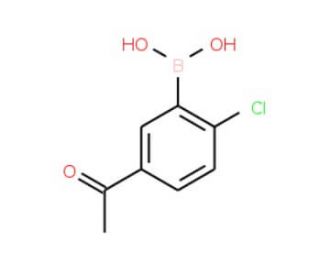 5-Acetyl-2-chlorophenylboronic acid (CAS 1022922-17-3) - chemical structure image