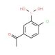 5-Acetyl-2-chlorophenylboronic acid (CAS 1022922-17-3) - chemical structure image