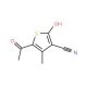 5-acetyl-2-hydroxy-4-methylthiophene-3-carbonitrile (CAS 120456-32-8) - chemical structure image