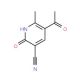 5-Acetyl-2-hydroxy-6-methylnicotinonitrile (CAS 52600-53-0) - chemical structure image