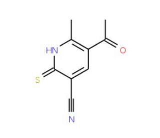 5-acetyl-2-mercapto-6-methylnicotinonitrile - chemical structure image