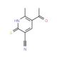 5-acetyl-2-mercapto-6-methylnicotinonitrile - chemical structure image