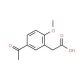 (5-acetyl-2-methoxyphenyl)acetic acid (CAS 116296-30-1) - chemical structure image