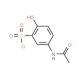 5-(acetylamino)-2-hydroxybenzenesulfonyl chloride (CAS 81593-07-9) - chemical structure image