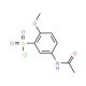 5-Acetylamino-2-methoxy-benzenesulfonyl chloride (CAS 5804-73-9) - chemical structure image