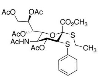 5-(Acetylamino)-5-deoxy-3-S-phenyl-2-S-ethyl-2,3-dithio-D-erythro-&alpha;-L-gluco-2-nonulopyranosonic Acid Methyl Ester 2,4,7,8,9-P