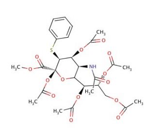5-(Acetylamino)-5-deoxy-3-S-phenyl-3-thio-D-erythro-&alpha;-L-gluco-2-nonulopyranosonic Acid Methyl Ester 2,4,7,8,9-Pentaacetate (C
