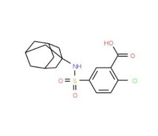 5-(Adamantan-1-ylsulfamoyl)-2-chloro-benzoic acid - chemical structure image