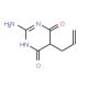 5-Allyl-2-amino-6-hydroxy-4(5H)-pyrimidinone - chemical structure image