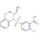 5-[Allyl-(2-methoxy-phenyl)-sulfamoyl]-2-chloro-benzoic acid - chemical structure image