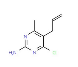 5-Allyl-4-chloro-6-methyl-pyrimidin-2-ylamine - chemical structure image