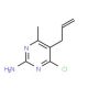 5-Allyl-4-chloro-6-methyl-pyrimidin-2-ylamine - chemical structure image