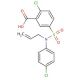 5-[Allyl-(4-chloro-phenyl)-sulfamoyl]-2-chloro-benzoic acid - chemical structure image