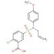 5-[Allyl-(4-methoxy-phenyl)-sulfamoyl]-2-chloro-benzoic acid (CAS 438030-75-2) - chemical structure image