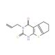5-Allyl-6-mercapto-1,2,3,5-tetrahydro-8-thia-5,7-diaza-cyclopenta[a]inden-4-one (CAS 113520-01-7) - chemical structure image