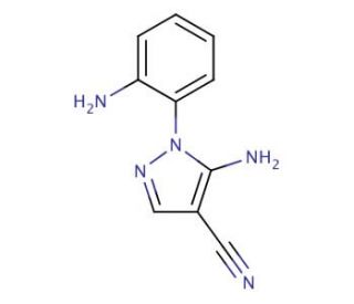 5-amino-1-(2-aminophenyl)-1H-pyrazole-4-carbonitrile - chemical structure image
