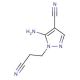 5-amino-1-(2-cyanoethyl)-1H-pyrazole-4-carbonitrile (CAS 54711-30-7) - chemical structure image