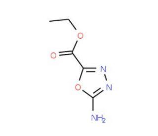 5-Amino-1,3,4-oxadiazole-2-carboxylic acid ethyl ester (CAS 4970-53-0) - chemical structure image
