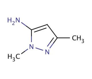 5-Amino-1,3-dimethylpyrazole (CAS 3524-32-1) - chemical structure image