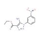 5-Amino-1-(3-nitro-phenyl)-1H-[1,2,3]triazole-4-carboxylic acid ethyl ester - chemical structure image