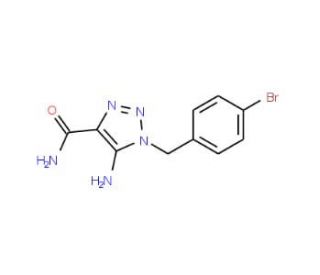 5-Amino-1-(4-bromobenzyl)-1H-1,2,3-triazole-4-carboxamide - chemical structure image