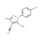 5-Amino-1-(4-bromophenyl)-4-cyano-3-methyl-1H-pyrazole (CAS 76982-35-9) - chemical structure image