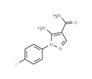 5-amino-1-(4-fluorophenyl)-1H-pyrazole-4-carboxamide (CAS 51516-69-9) - chemical structure image