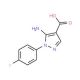 5-Amino-1-(4-fluorophenyl)-1H-pyrazole-4-carboxylic acid (CAS 187949-90-2) - chemical structure image