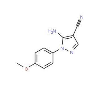 5-Amino-1-(4-methoxyphenyl)-1H-pyrazole-4-carbonitrile - chemical structure image