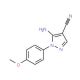 5-Amino-1-(4-methoxyphenyl)-1H-pyrazole-4-carbonitrile - chemical structure image