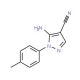 5-Amino-1-(4-methylphenyl)-1H-pyrazole-4-carbonitrile (CAS 103646-82-8) - chemical structure image
