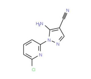 5-Amino-1-(6-chloro-2-pyridinyl)-1H-pyrazole-4-carbonitrile - chemical structure image