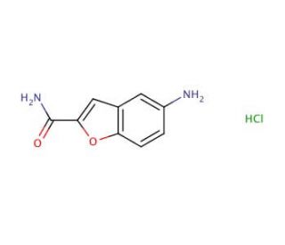 5-amino-1-benzofuran-2-carboxamide hydrochloride - chemical structure image