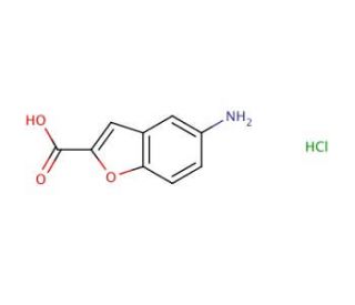 5-amino-1-benzofuran-2-carboxylic acid hydrochloride - chemical structure image