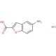 5-amino-1-benzofuran-2-carboxylic acid hydrochloride - chemical structure image